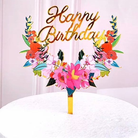 Party Supplies | Cake Topper Birthday Cake Birthday Cake Topper New ...